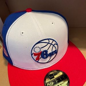 New era 76ers hat size 7 1/8 worn a few times